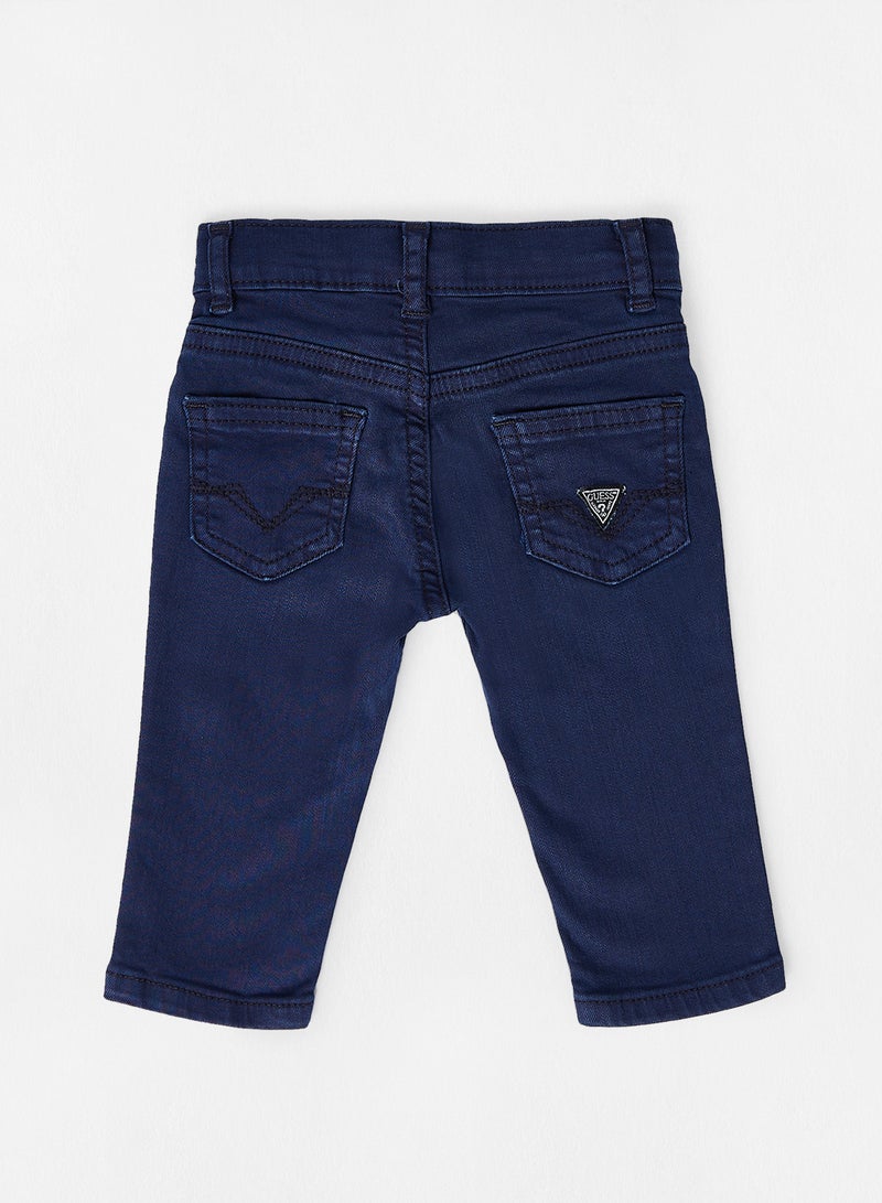 GUESS - Baby Boys Skinny Jeans Navy - Image 1