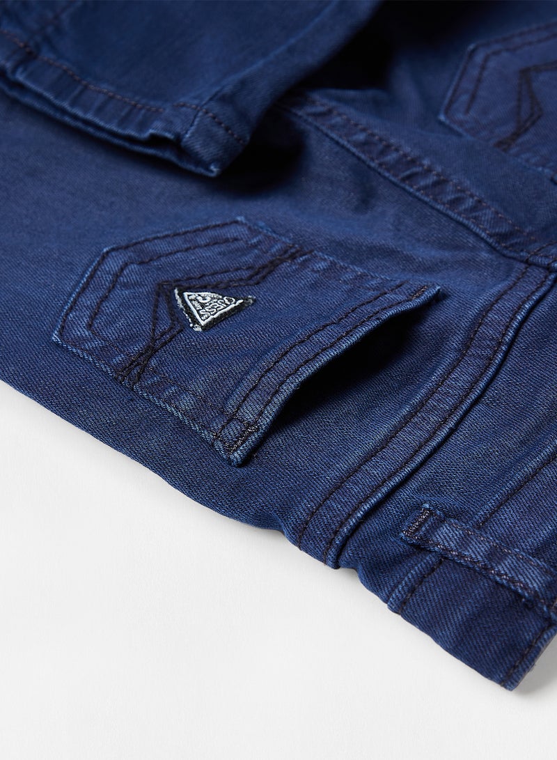 GUESS - Baby Boys Skinny Jeans Navy - Image 1