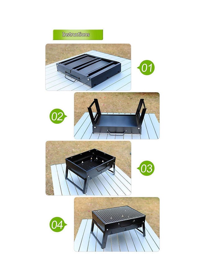 شواية فحمٍ محمولة مقاس 35x27.5 سم طراز BD BBBQ 19 . أسودٌ . 35 x 27.5سم  - Image 2