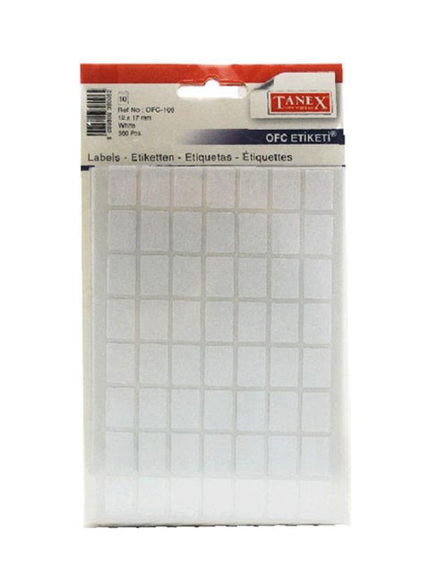 Tanex Handwriting Label 10 Sheets OFC-106 Multicolour