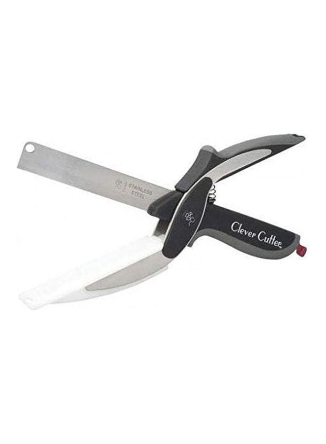 clever cutter 2 In 1 Kitchen Knife & Cutting Board Scissors Black 15.9  x  14.4  x  5.5cm  - Image 1