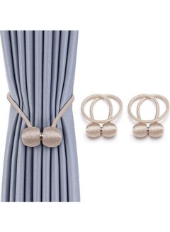 AMERTEER Window Curtain Tiebacks Clips Beige ‎10  x  10  x  4cm  - Image 1