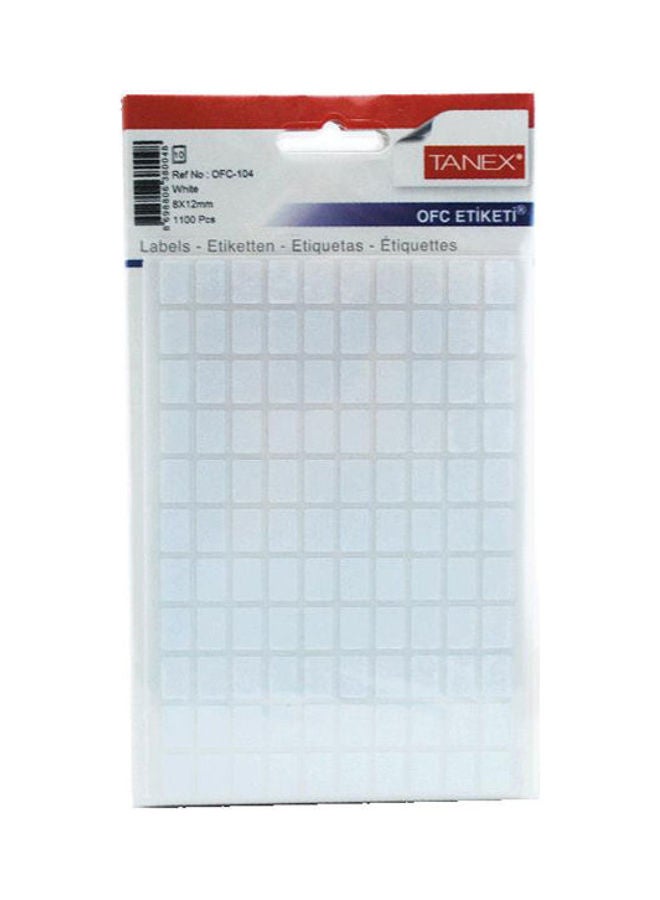 TANEX - Tanex Handwriting Label 10 Sheets OFC-104 Multicolour - Image 1
