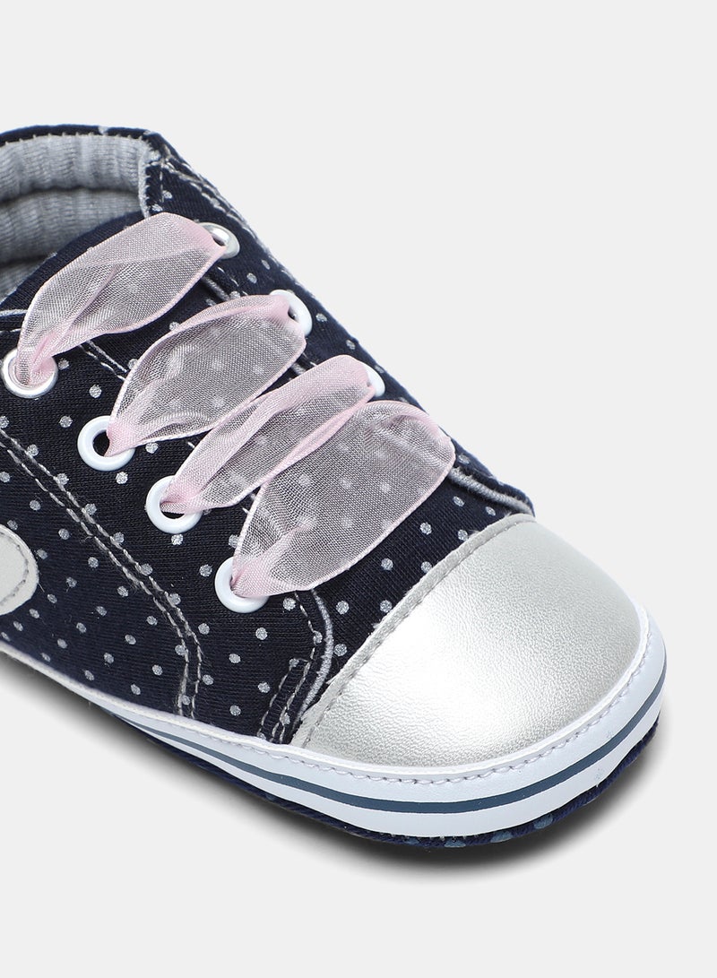 Neon Girls Printed High Top Sneakers Black - Image 4
