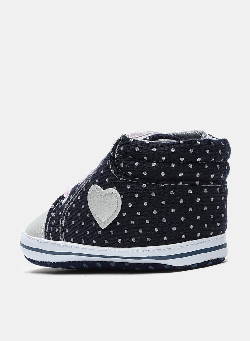 Neon Girls Printed High Top Sneakers Black - Image 3