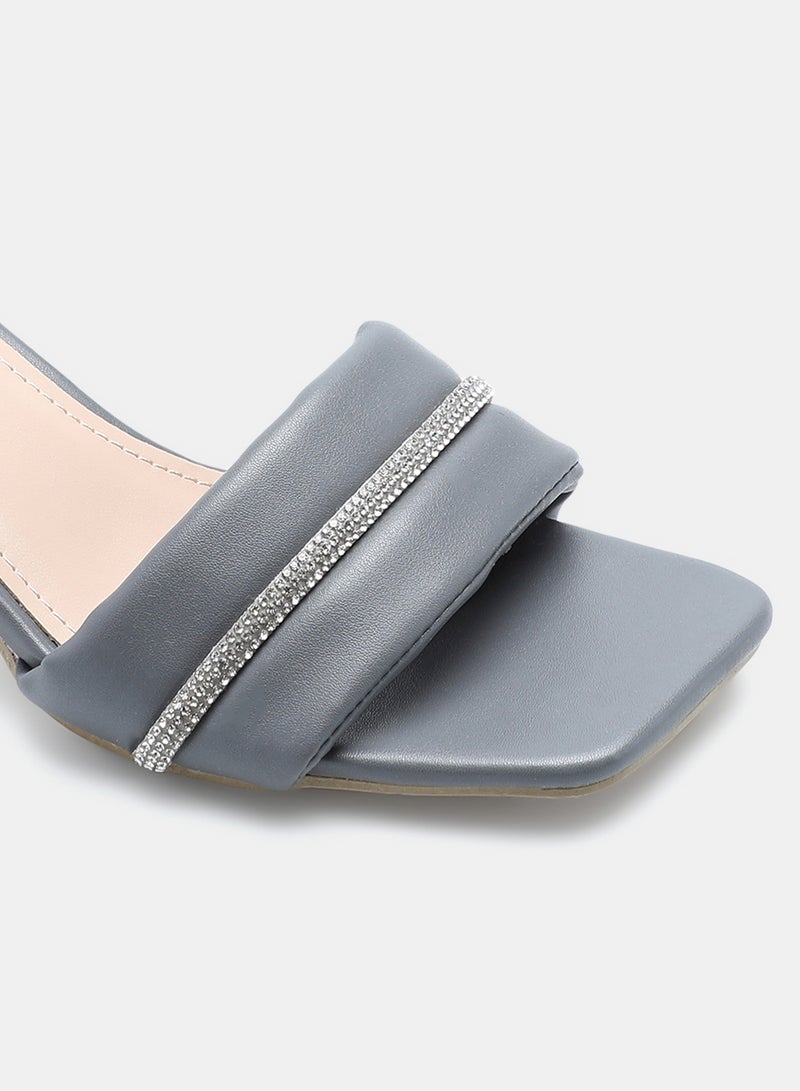 Slip-On Heeled Sandals Grey/Clear - v1632996645/N48986377V_4