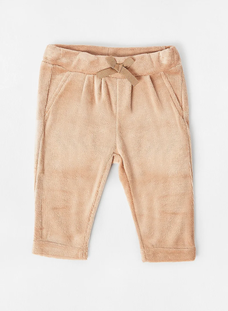 NAME IT Baby Elasticated Trousers Light Brown