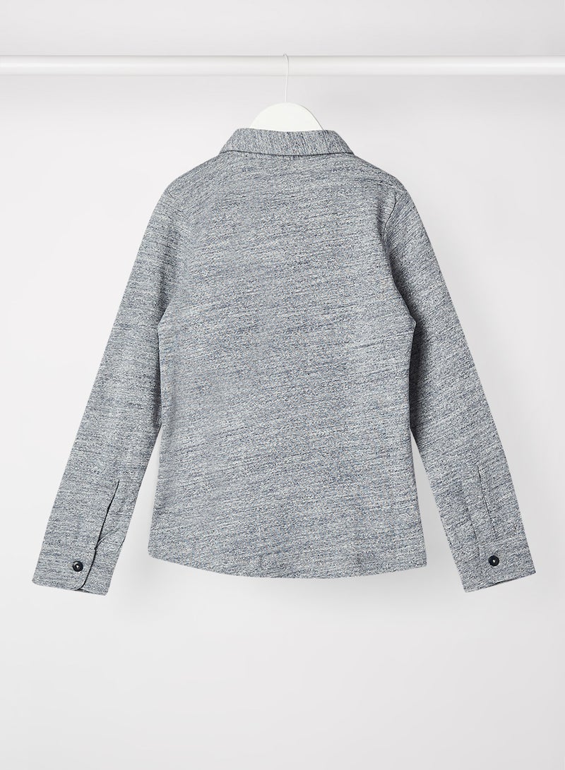 NAME IT Kids/Teen Long Sleeve Shirt Blue/Grey  - Image 2