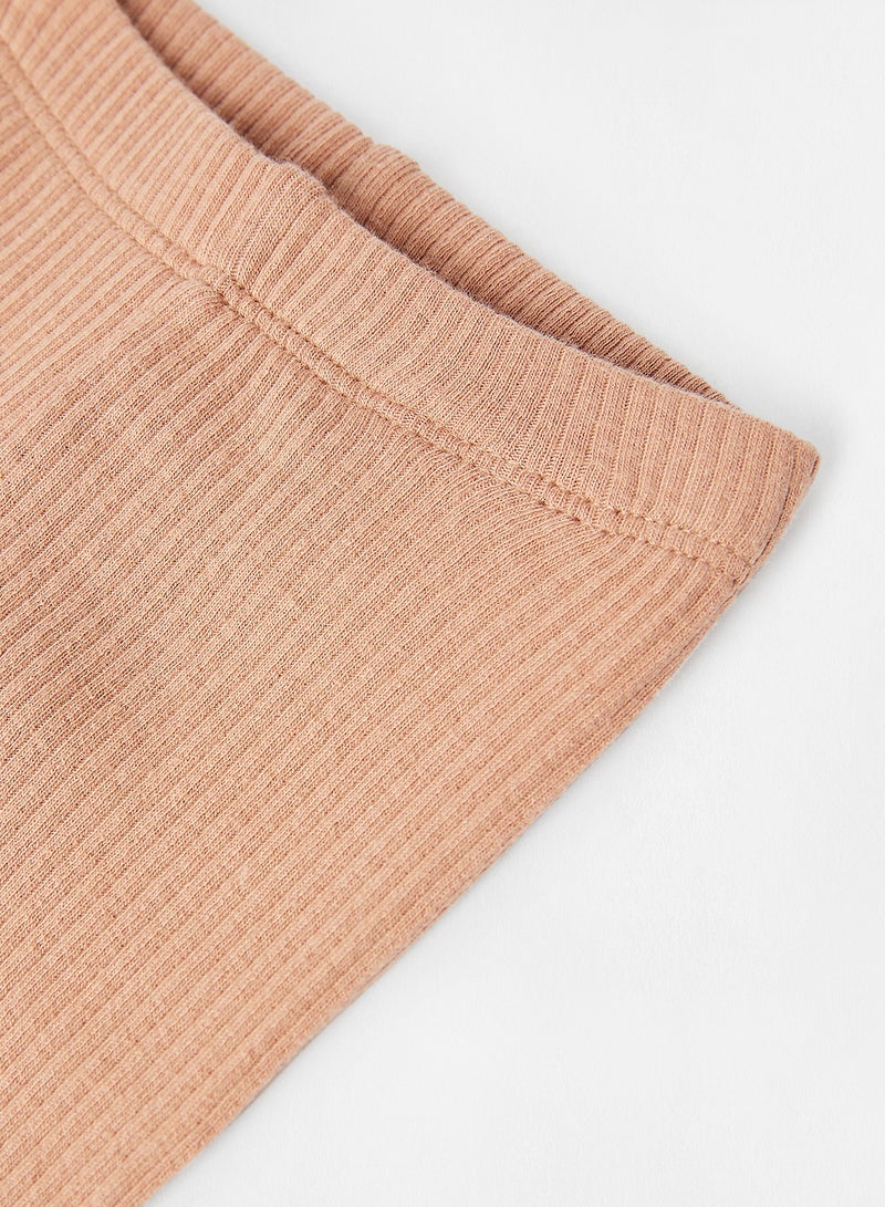 NAME IT - Infant Ribbed Leggings Pink - Image 1