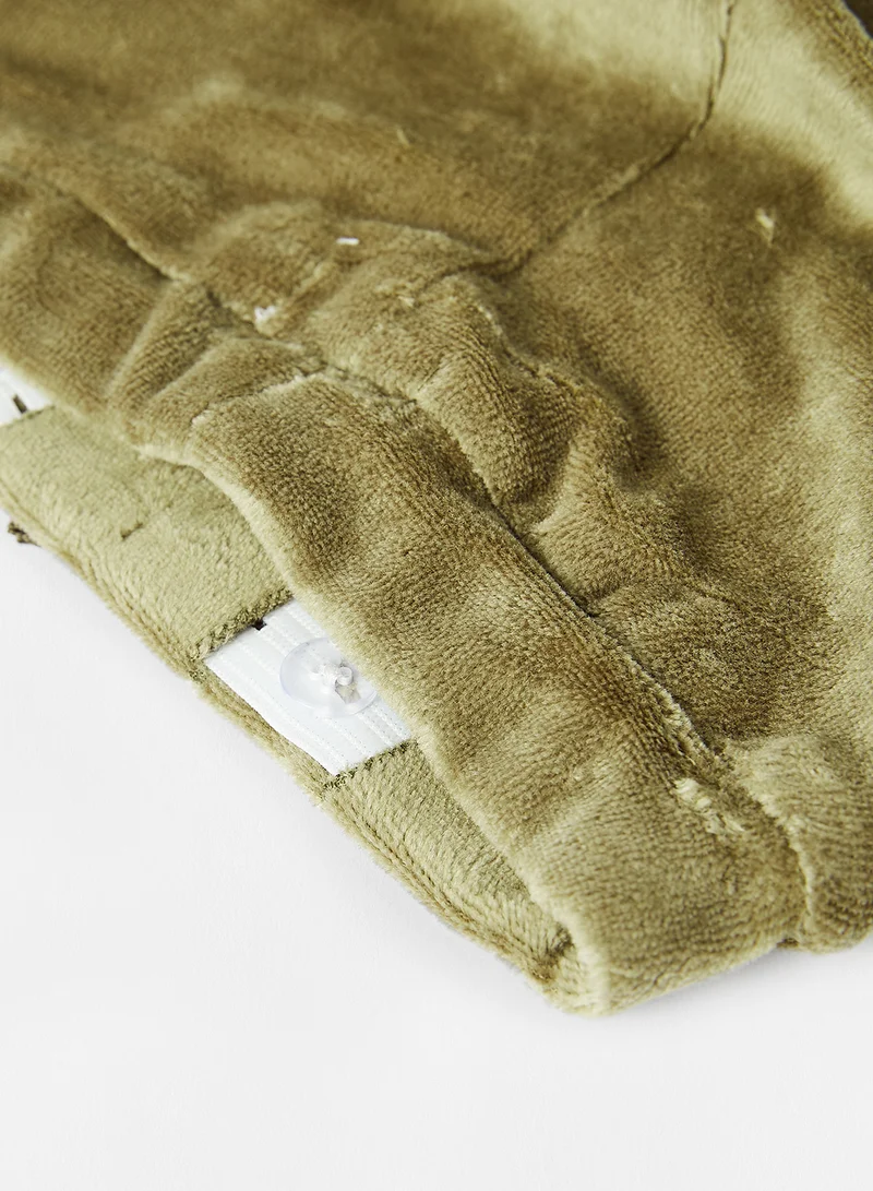 NAME IT Baby Faux Velvet Sweatpants Green