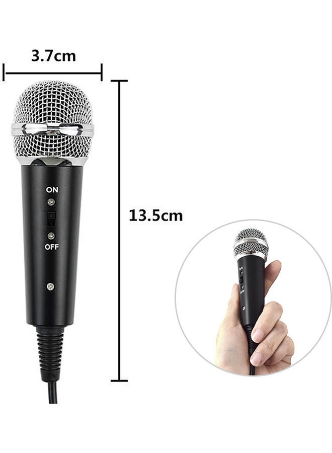 Condenser Microphone with 3.5mm TRS Plug Desktop Tripod Black - Image 4