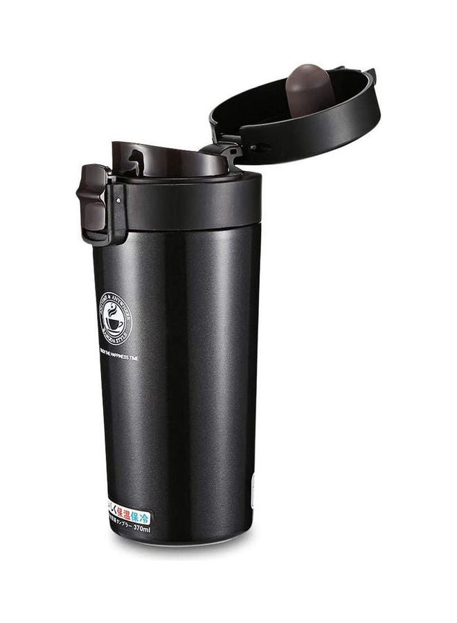 Generic - Thermal Bottle Coffee Mug Travel Portable Stainless  Water Bottle Black 380ml - Image 1