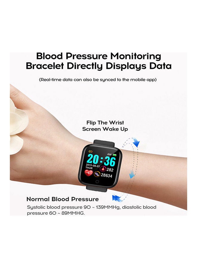 Smart Watch Sports Bracelet Fitness Tracker Black - Image 4