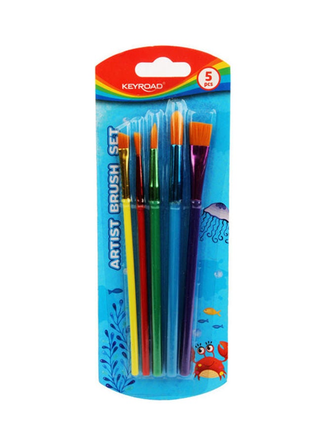 Keyroad 5-Piece Artist Brush Set Multicolour