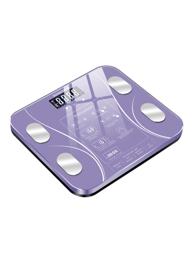 Body Weight Scales Intelligent Body Composition Analyzer Monitor Purple 1.2kg  - Image 1