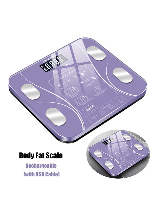 Body Weight Scales Intelligent Body Composition Analyzer Monitor Purple 1.2kg  - Image 5