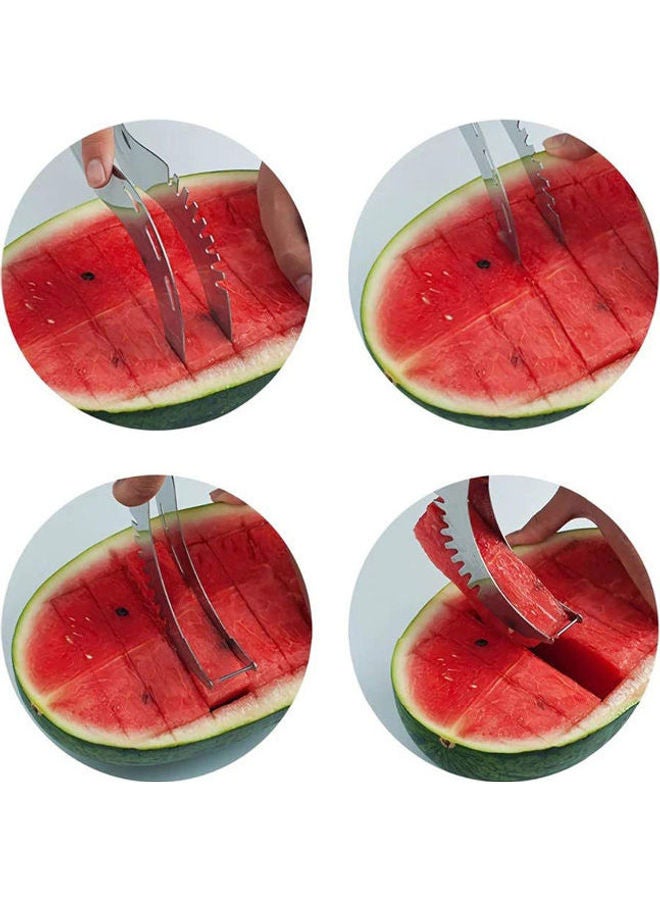 SOLDOUT Stainless  Watermelon Slicer Cutter Knife Corer Fruit Vegetable Tools Kitchen Accessories Gadgets Silver - Image 1