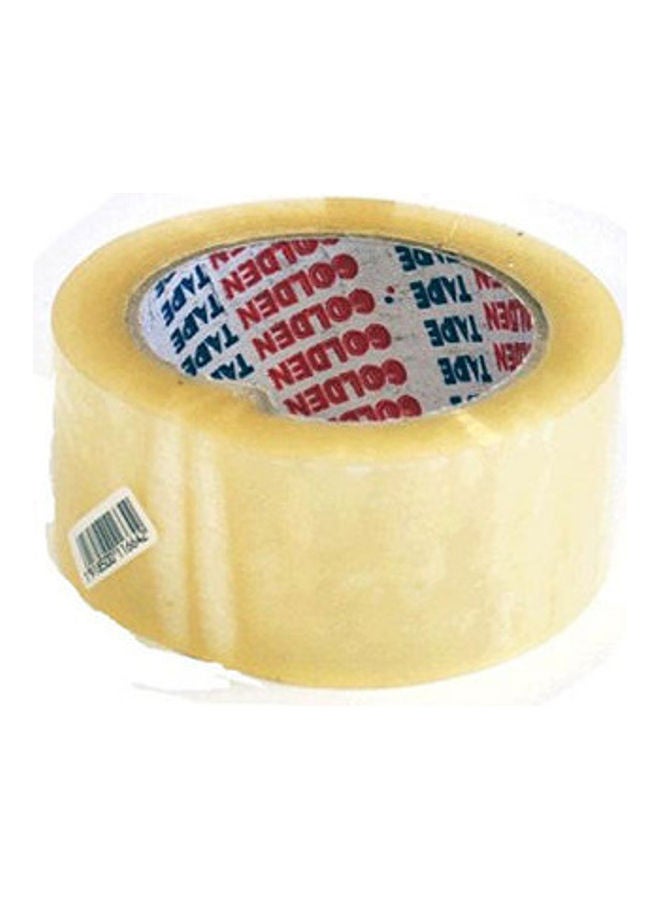 Packing Tape Golden 48 mm 100 yards Transparent Multicolour