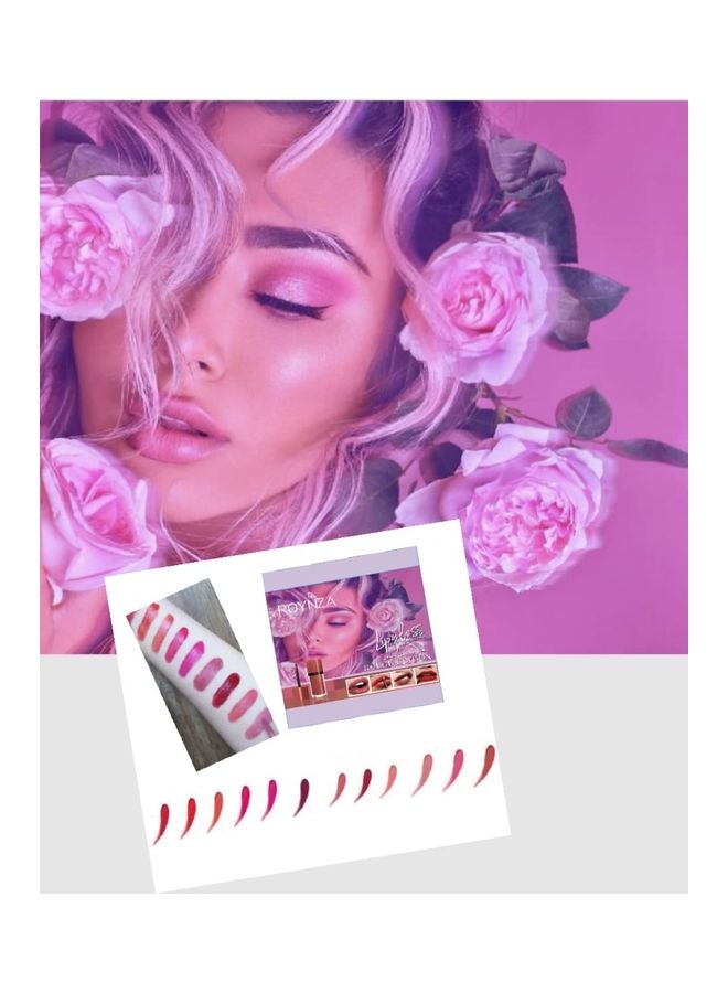 روينزا طقم أحمر شفاه سائل مكون من 12 قطعة متعدد الألوان - Image 2