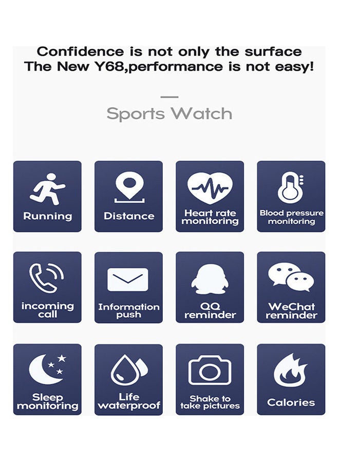 Smart Watch Sports Bracelet Fitness Tracker Pink  - Image 3