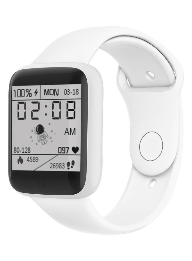 ساعةٌ ذكيةٌ رياضية قابلة للشحن ومتعددة الوظائف مزودة بخاصية البلوتوث وخاصية مراقبة الوقت الحقيقي . أبيض - Image 1