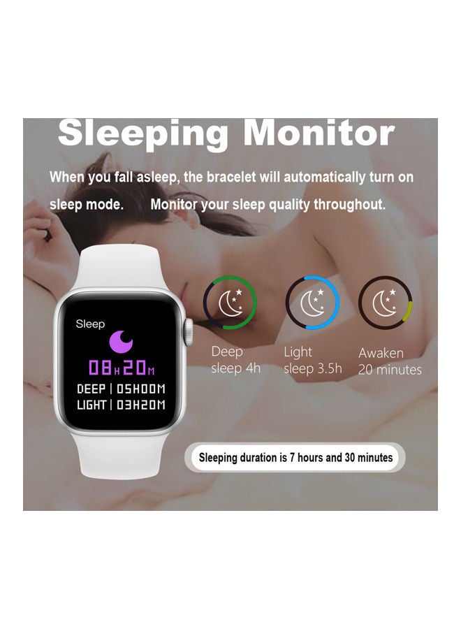 IPS Full-Touch Screen Smart Bracelet White - Image 4