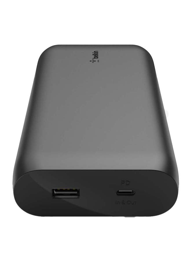 بيلكين باور بانك Belkin USB-C PD 20K (شاحن محمول للشحن السريع مع منافذ USB-C + USB، حزمة بطارية لأجهزة MacBook وiPhone 13 و13 Pro و13 Pro Max و13 mini والطرازات الأقدم وiPad والمزيد) - أبيض - Image 2