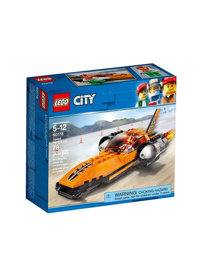ليغو مجموعة قطع بناء سيتي رائعة لسيارة تحطيم الرقم القياسي في السرعة 60178 - Image 1