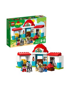 10868 59-Piece Duplo Town Farm Pony Stable Building Block Kit 10868