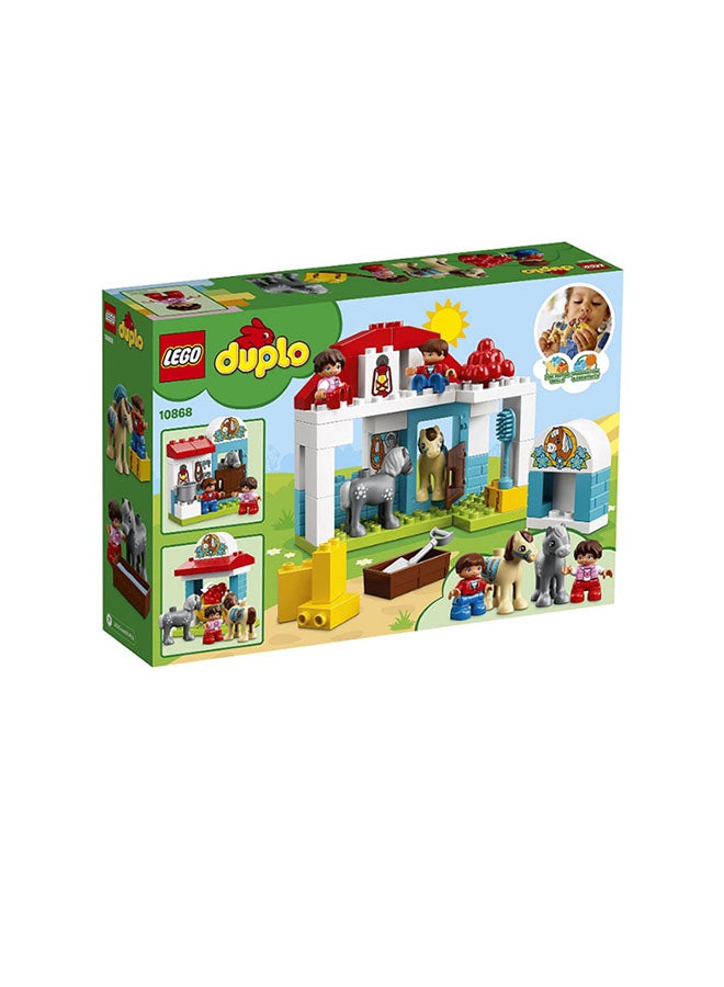 LEGO - 10868 59-Piece Duplo Town Farm Pony Stable Building Block Kit 10868 - Image 1