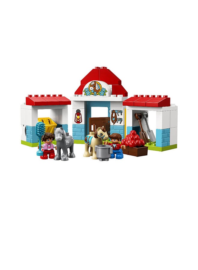 LEGO - 10868 59-Piece Duplo Town Farm Pony Stable Building Block Kit 10868 - Image 1