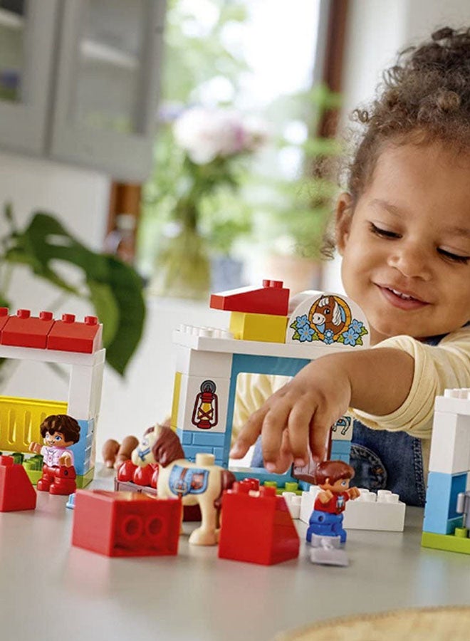 LEGO - 10868 59-Piece Duplo Town Farm Pony Stable Building Block Kit 10868 - Image 1