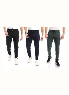 Bundle Of 3 Casual Mid Rise Solid Sweatpants Multicolour - v1633004106/N51075905V_5