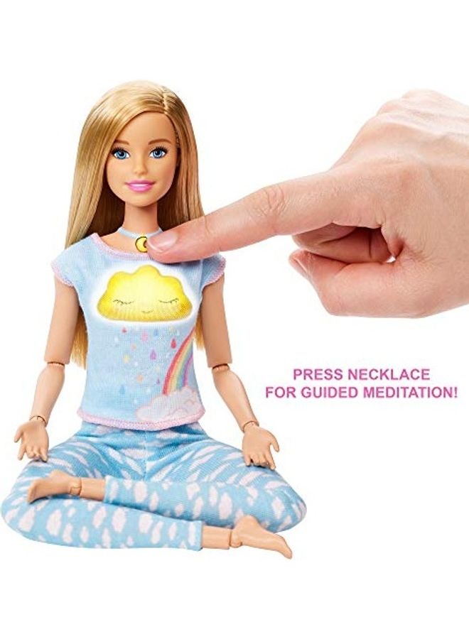 Barbie - Breathe With Me Blonde Meditation Doll With 5 Lights, Puppy And 4 Emoji Accessories, Gift For Kids 3 To 8 Years Old 5 X 5 X 5inch - Image 1