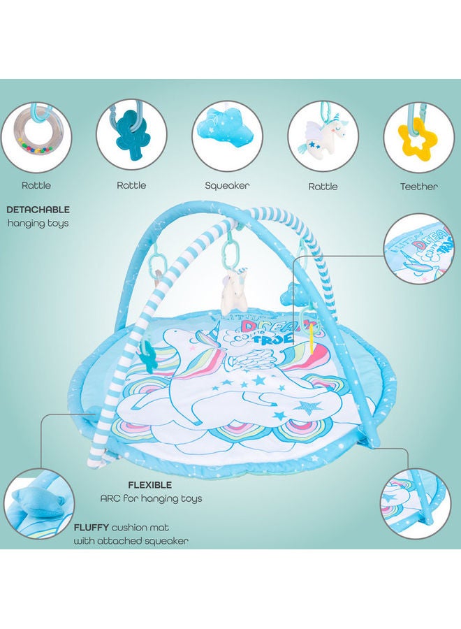مون سجادة لعب ونشاط للأطفال، يونيكورن - Image 2