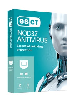 ESET NOD32 Antivirus 1 License For 2 User 1 Year multicolour 