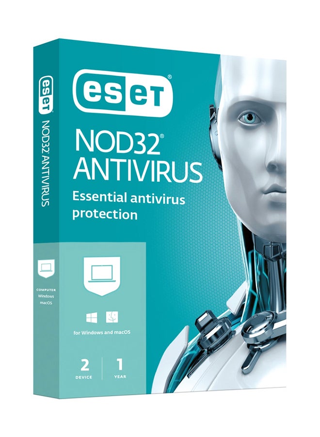 ESET - NOD32 Antivirus 1 License For 2 User 1 Year multicolour - Image 1