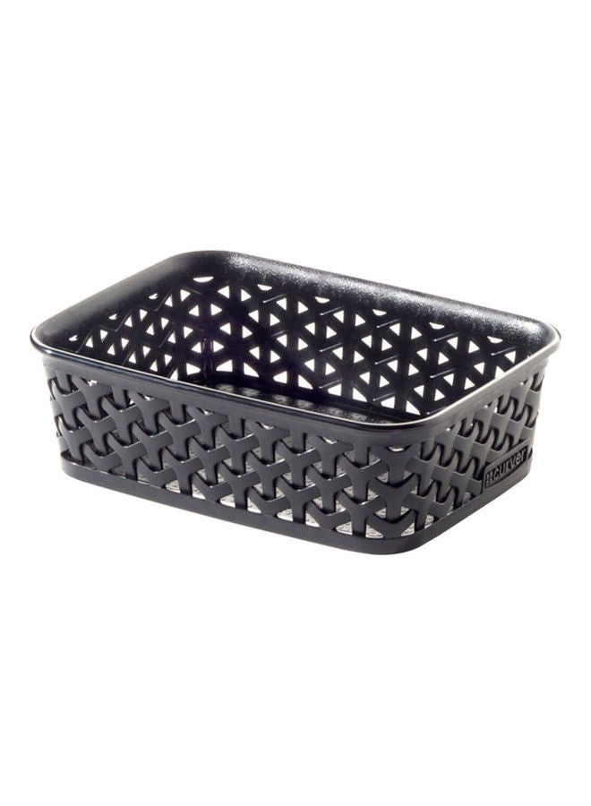 Curver Wicker Basket Black 6x14.2x19.8cm