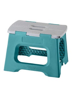 Vigar Compact Stool Turquoise White 23cm  - Image 1