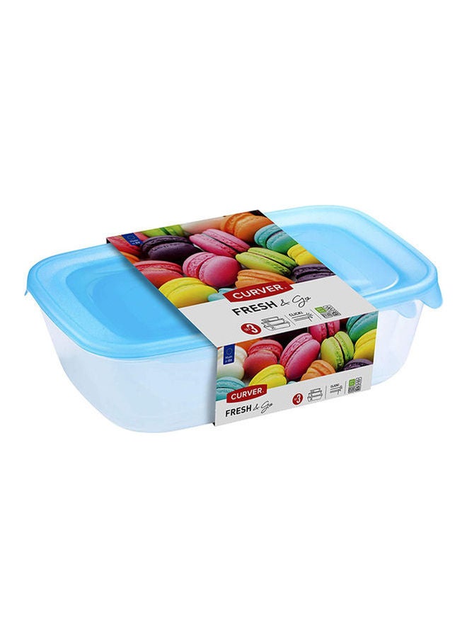 Fresh And Go Food Container, 3 Pieces Light Blue 15x7x26,5x7,2cm - v1633013317/N51145753A_1