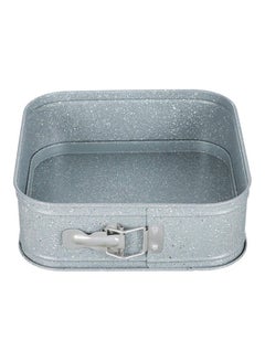 Granite Rectangular Springfrom Cake Tin 24x24x7 cm Grey 9.4x9.4x2.8inch