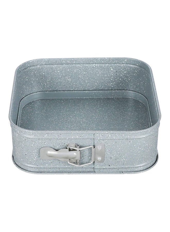 Neoflam - Granite Rectangular Springfrom Cake Tin 24x24x7 cm Grey 9.4x9.4x2.8inch - Image 1