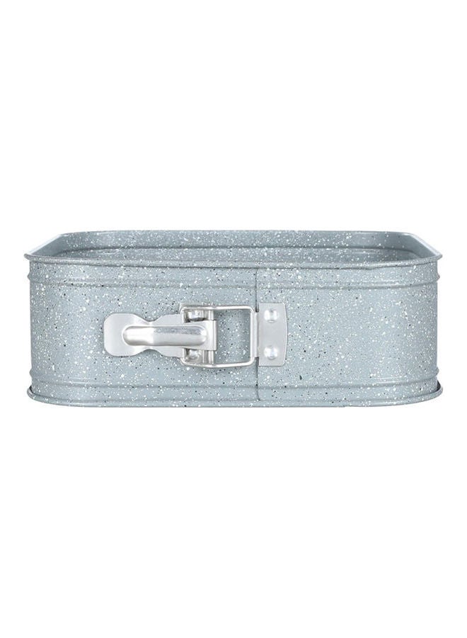 Neoflam - Granite Rectangular Springfrom Cake Tin 24x24x7 cm Grey 9.4x9.4x2.8inch - Image 1