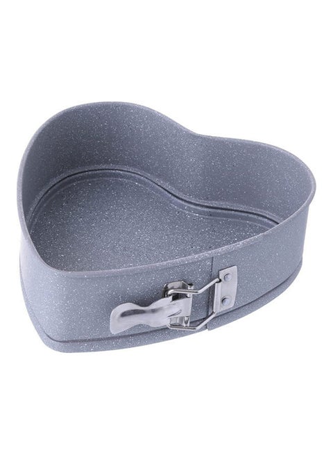 Springform Heart-Shape Baking Pan Grey 23.4x23.5x6.7cm