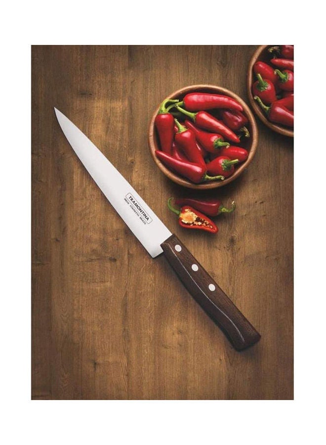 TRAMONTINA Tradicional Stainless Steel Blade Chopping Knife Silver-Brown 26.6 x 3.5 x 1.4cm  - Image 2