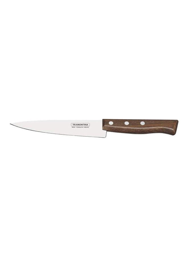 TRAMONTINA Tradicional Stainless Steel Blade Chopping Knife Silver-Brown 26.6 x 3.5 x 1.4cm  - Image 1