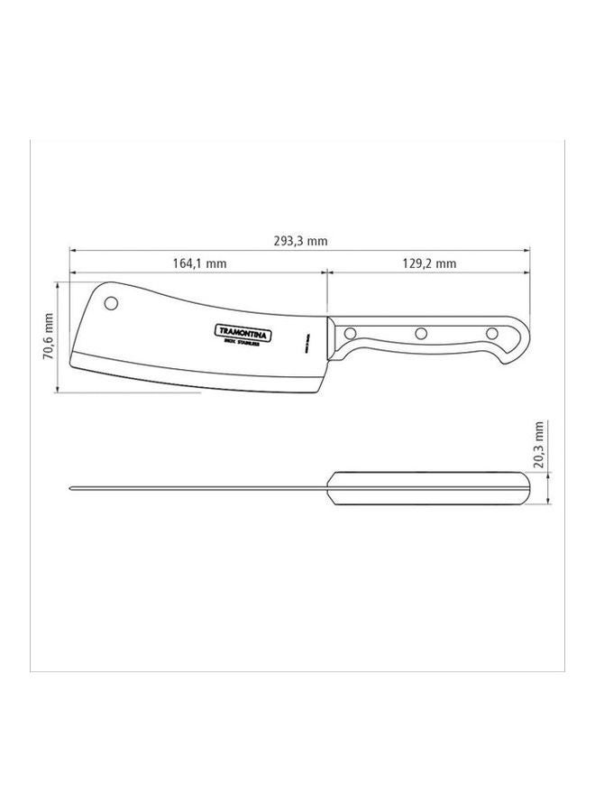 TRAMONTINA Ultracorte Cleaver Knife Black 33 x 10.5 x 1.9cm  - Image 2