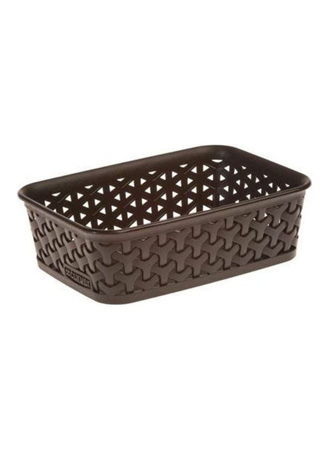 Curver Wicker Basket Brown 6x14.2x19.8cm - Image 2