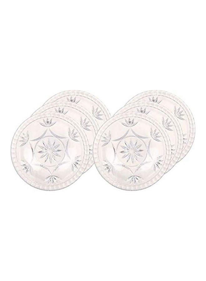 Coffee Cup Set With Saucer, 12 Pieces Clear ‎42.6 x 19.8 x 7.4cm