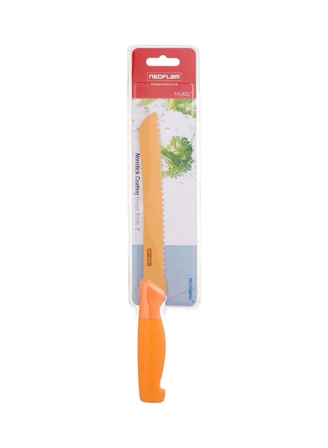 Neoflam Stainless Steel Knife With Plastic Handle Orange 8inch 